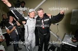 18.10.2009 Sao Paulo, Brazil,  Jenson Button (GBR), BrawnGP wins the world championship and Ross Brawn  - Formula 1 World Championship, Rd 16, Brazilian Grand Prix, Sunday Podium