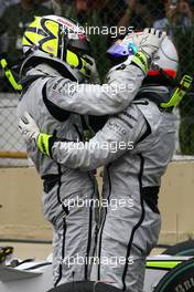 18.10.2009 Sao Paulo, Brazil,  jJenson Button (GBR), Brawn GP nd Rubens Barrichello (BRA), Brawn GP  - Formula 1 World Championship, Rd 16, Brazilian Grand Prix, Sunday Podium