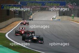 18.10.2009 Sao Paulo, Brazil,  Jaime Alguersuari (ESP), Scuderia Toro Rosso  - Formula 1 World Championship, Rd 16, Brazilian Grand Prix, Sunday Race