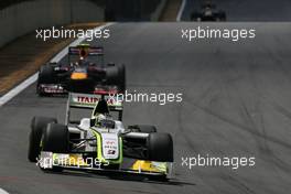 18.10.2009 Sao Paulo, Brazil,  Jenson Button (GBR), Brawn GP   - Formula 1 World Championship, Rd 16, Brazilian Grand Prix, Sunday Race