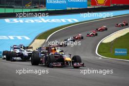 18.10.2009 Sao Paulo, Brazil,  Mark Webber (AUS), Red Bull Racing- Formula 1 World Championship, Rd 16, Brazilian Grand Prix, Sunday Race