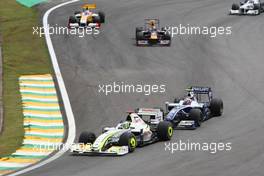 18.10.2009 Sao Paulo, Brazil,  Jenson Button (GBR), BrawnGP - Formula 1 World Championship, Rd 16, Brazilian Grand Prix, Sunday Race