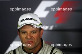 17.10.2009 Sao Paulo, Brazil,  Rubens Barrichello (BRA), BrawnGP - Formula 1 World Championship, Rd 16, Brazilian Grand Prix, Saturday Press Conference