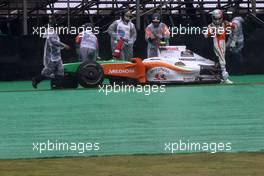 17.10.2009 Sao Paulo, Brazil,  Vitantonio Liuzzi (ITA), Force India F1 Team  - Formula 1 World Championship, Rd 16, Brazilian Grand Prix, Saturday Qualifying