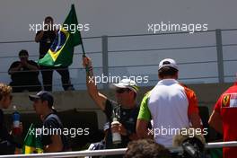 18.10.2009 Sao Paulo, Brazil,  Rubens Barrichello (BRA), Brawn GP - Formula 1 World Championship, Rd 16, Brazilian Grand Prix, Sunday