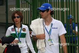 18.10.2009 Sao Paulo, Brazil,  Vivian Senna (BRA), Bruno Senna (BRA) - Formula 1 World Championship, Rd 16, Brazilian Grand Prix, Sunday