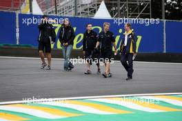 15.10.2009 Sao Paulo, Brazil,  Sebastian Vettel (GER), Red Bull Racing walks the circuit - Formula 1 World Championship, Rd 16, Brazilian Grand Prix, Thursday