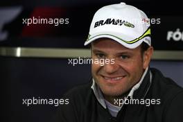 15.10.2009 Sao Paulo, Brazil,  Rubens Barrichello (BRA), BrawnGP - Formula 1 World Championship, Rd 16, Brazilian Grand Prix, Thursday Press Conference