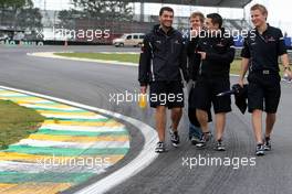 15.10.2009 Sao Paulo, Brazil,  Sebastian Vettel (GER), Red Bull Racing walks the circuit - Formula 1 World Championship, Rd 16, Brazilian Grand Prix, Thursday