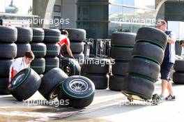 17.04.2009 Shanghai, China,  Bridgestone tyres - Formula 1 World Championship, Rd 3, Chinese Grand Prix, Friday
