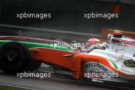 19.04.2009 Shanghai, China,  Adrian Sutil (GER), Force India F1 Team, VJM-02, VJM02, VJM 02, Heikki Kovalainen (FIN), McLaren Mercedes, MP4-24 - Formula 1 World Championship, Rd 3, Chinese Grand Prix, Sunday Race