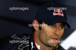18.04.2009 Shanghai, China,  Mark Webber (AUS), Red Bull Racing - Formula 1 World Championship, Rd 3, Chinese Grand Prix, Saturday Press Conference