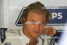 18.04.2009 Shanghai, China,  Nico Rosberg (GER), Williams F1 Team, Pitlane, Box, Garage - Formula 1 World Championship, Rd 3, Chinese Grand Prix, Saturday Practice