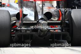 18.04.2009 Shanghai, China,  Rear diffuser of Lewis Hamilton (GBR), McLaren Mercedes, MP4-24 - Formula 1 World Championship, Rd 3, Chinese Grand Prix, Saturday Practice