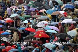 19.04.2009 Shanghai, China,  Fans watch in the grandstand - Formula 1 World Championship, Rd 3, Chinese Grand Prix, Sunday