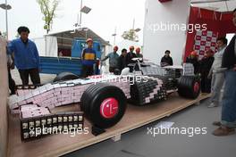 16.04.2009 Shanghai, China,  F1 car made from mobile phones - Formula 1 World Championship, Rd 3, Chinese Grand Prix, Thursday
