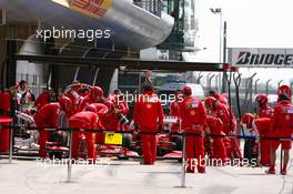 16.04.2009 Shanghai, China,  Ferrari pitstop training - Formula 1 World Championship, Rd 3, Chinese Grand Prix, Thursday