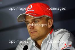 16.04.2009 Shanghai, China,  Heikki Kovalainen (FIN), McLaren Mercedes - Formula 1 World Championship, Rd 3, Chinese Grand Prix, Thursday Press Conference