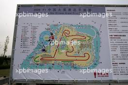 16.04.2009 Shanghai, China,  circuit map - Formula 1 World Championship, Rd 3, Chinese Grand Prix, Thursday