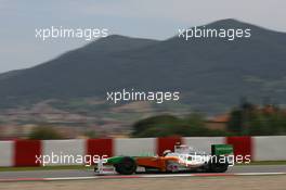 08.05.2009 Barcelona, Spain,  Giancarlo Fisichella (ITA), Force India F1 Team, VJM-02, VJM02, VJM 02- Formula 1 World Championship, Rd 5, Spanish Grand Prix, Friday Practice