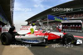 08.05.2009 Barcelona, Spain,  Timo Glock (GER), Toyota F1 Team  - Formula 1 World Championship, Rd 5, Spanish Grand Prix, Friday Practice