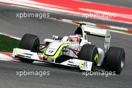 08.05.2009 Barcelona, Spain,  Rubens Barrichello (BRA), Brawn GP, BGP001, BGP 001- Formula 1 World Championship, Rd 5, Spanish Grand Prix, Friday Practice