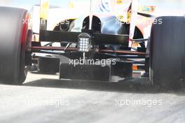 08.05.2009 Barcelona, Spain,  Renault rear diffuser  - Formula 1 World Championship, Rd 5, Spanish Grand Prix, Friday Practice