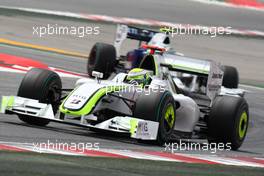 08.05.2009 Barcelona, Spain,  Jenson Button (GBR), Brawn GP, BGP001, BGP 001- Formula 1 World Championship, Rd 5, Spanish Grand Prix, Friday Practice