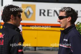 09.05.2009 Barcelona, Spain,  Mark Webber (AUS), Red Bull Racing and Robert Kubica (POL),  BMW Sauber F1 Team - Formula 1 World Championship, Rd 5, Spanish Grand Prix, Saturday