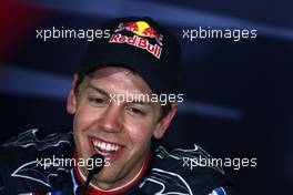 09.05.2009 Barcelona, Spain,  Sebastian Vettel (GER), Red Bull Racing - Formula 1 World Championship, Rd 5, Spanish Grand Prix, Saturday Press Conference