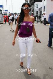 09.05.2009 Barcelona, Spain,  Nicole Scherzinger (USA), Singer in the Pussycat Dolls, girlfriend of Lewis Hamilton (GBR), McLaren Mercedes - Formula 1 World Championship, Rd 5, Spanish Grand Prix, Saturday