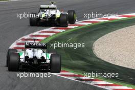09.05.2009 Barcelona, Spain,  Giancarlo Fisichella (ITA), Force India F1 Team  - Formula 1 World Championship, Rd 5, Spanish Grand Prix, Saturday Practice