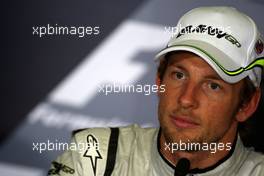09.05.2009 Barcelona, Spain,  Jenson Button (GBR), Brawn GP - Formula 1 World Championship, Rd 5, Spanish Grand Prix, Saturday Press Conference