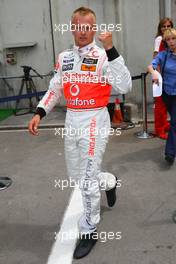 09.05.2009 Barcelona, Spain,  Heikki Kovalainen (FIN), McLaren Mercedes after being out in Q1 - Formula 1 World Championship, Rd 5, Spanish Grand Prix, Saturday Qualifying