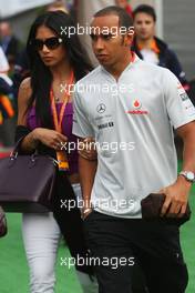 09.05.2009 Barcelona, Spain,  Lewis Hamilton (GBR), McLaren Mercedes with his girlfriend Nicole Scherzinger (USA), Singer in the Pussycat Dolls - Formula 1 World Championship, Rd 5, Spanish Grand Prix, Saturday