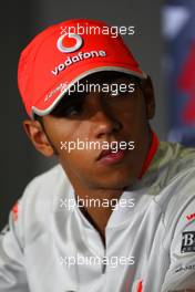 07.05.2009 Barcelona, Spain,  Lewis Hamilton (GBR), McLaren Mercedes - Formula 1 World Championship, Rd 5, Spanish Grand Prix, Thursday Press Conference