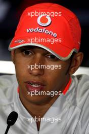 07.05.2009 Barcelona, Spain,  Lewis Hamilton (GBR), McLaren Mercedes - Formula 1 World Championship, Rd 5, Spanish Grand Prix, Thursday Press Conference