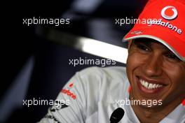 07.05.2009 Barcelona, Spain,  Lewis Hamilton (GBR), McLaren Mercedes - Formula 1 World Championship, Rd 5, Spanish Grand Prix, Thursday Press Conference