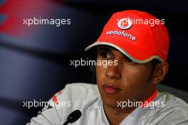 07.05.2009 Barcelona, Spain,  Lewis Hamilton (GBR), McLaren Mercedes - Formula 1 World Championship, Rd 5, Spanish Grand Prix, Thursday Press Conference