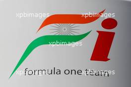 21.08.2009 Valencia, Spain,  Force India Logo - Formula 1 World Championship, Rd 11, European Grand Prix, Friday Practice