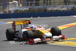 21.08.2009 Valencia, Spain,  Romain Grosjean (FRA), Renault F1 Team, R29 - Formula 1 World Championship, Rd 11, European Grand Prix, Friday Practice