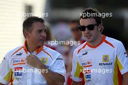 21.08.2009 Valencia, Spain,  Fernando Alonso (ESP), Renault F1 Team - Formula 1 World Championship, Rd 11, European Grand Prix, Friday