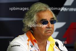 21.08.2009 Valencia, Spain,  Flavio Briatore (ITA), Renault F1 Team, Team Chief, Managing Director - Formula 1 World Championship, Rd 11, European Grand Prix, Friday Press Conference