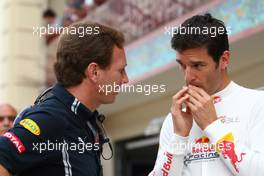 21.08.2009 Valencia, Spain,  Christian Horner (GBR), Red Bull Racing, Sporting Director and Mark Webber (AUS), Red Bull Racing - Formula 1 World Championship, Rd 11, European Grand Prix, Friday Practice