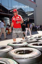 21.08.2009 Valencia, Spain,  Kimi Raikkonen (FIN), Räikkönen, Scuderia Ferrari - Formula 1 World Championship, Rd 11, European Grand Prix, Friday