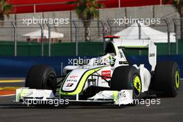 21.08.2009 Valencia, Spain,  Jenson Button (GBR), Brawn GP - Formula 1 World Championship, Rd 11, European Grand Prix, Friday Practice