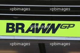 21.08.2009 Valencia, Spain,  Brawn GP Logo - Formula 1 World Championship, Rd 11, European Grand Prix, Friday