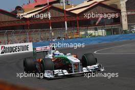 21.08.2009 Valencia, Spain,  Adrian Sutil (GER), Force India F1 Team - Formula 1 World Championship, Rd 11, European Grand Prix, Friday Practice