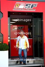 21.08.2009 Valencia, Spain,  Flavio Briatore (ITA), Renault F1 Team, Team Chief, Managing Director leaving the Ferrari Motorhome - Formula 1 World Championship, Rd 11, European Grand Prix, Friday