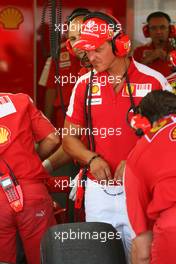 21.08.2009 Valencia, Spain,  Michael Schumacher (GER), Test Driver, Scuderia Ferrari  - Formula 1 World Championship, Rd 11, European Grand Prix, Friday Practice